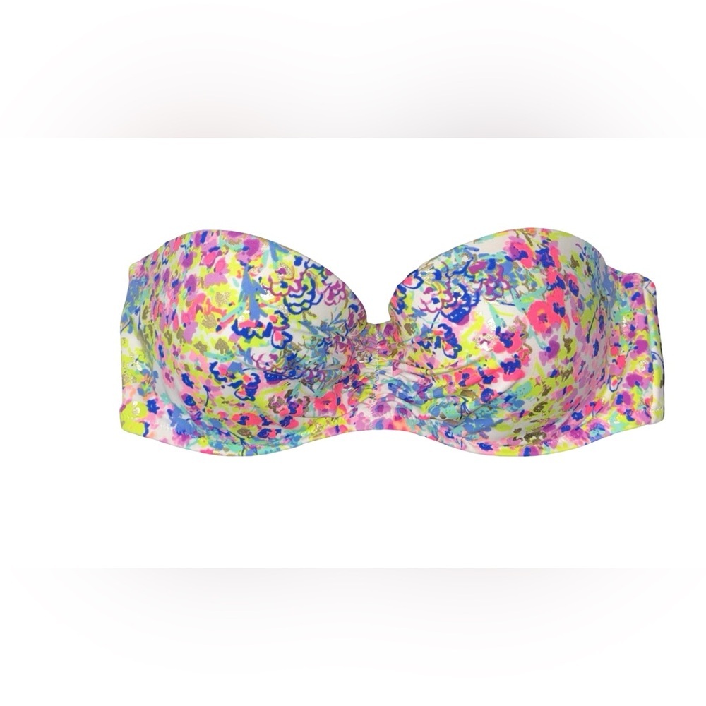 Victoria's Secret Multicolor Strapless Bikini Top Size 34C